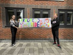 Progress Fostering Service Celebrates Pride Month with Love, Colour, and a Special Banner!